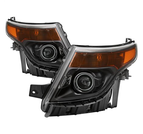 xTune 11-15 Ford Explorer OEM Style Halogen Headlights - Black (HD-JH-FEXP11-AM-BK)