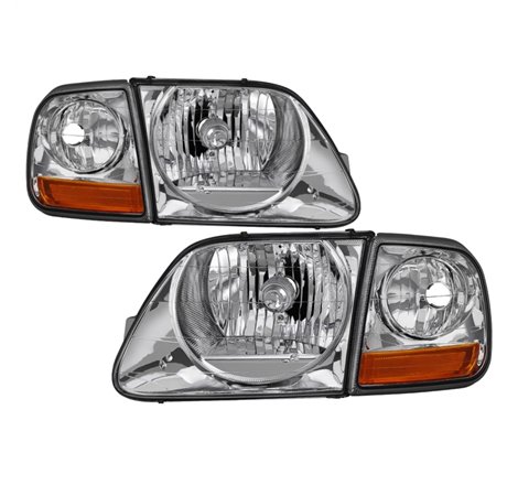 xTune 97-03 Ford F-150 4pc OEM Style Headlights w/Corner - Chrome (HD-JH-FF15097-L-SET-C)