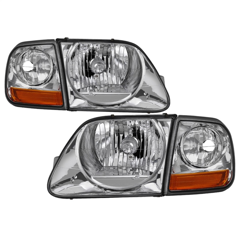 xTune 97-03 Ford F-150 4pc OEM Style Headlights w/Corner - Chrome (HD-JH-FF15097-L-SET-C)