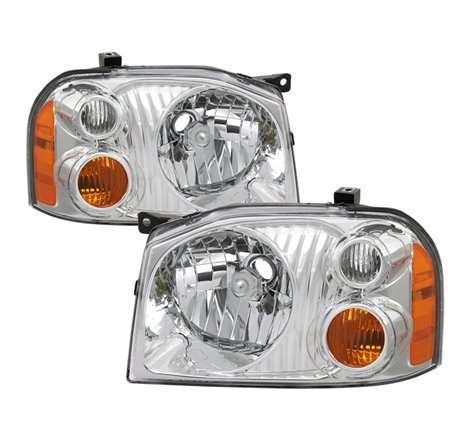 xTune 01-04 Nissan Frontier OEM Headlights - Chrome (HD-JH-NF01-AM-C)