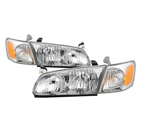 xTune 00-01 Toyota Camry 4pc OEM Style Headlights w/Corner Lights - Chrome (HD-JH-TCAM00-SET-C)