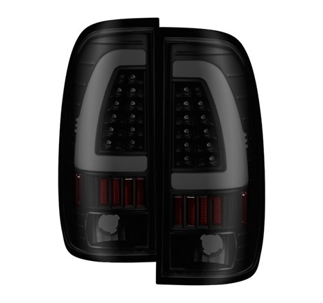 xTune 97-03 Ford F-150 Light Bar LED Tail Lights - Black Smoke (ALT-ON-FF15097-LBLED-BSM)