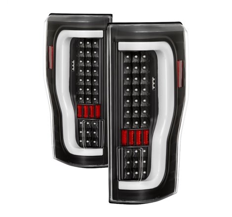 xTune 17-18 Ford F-250 Super Duty (Excl LED Models) LED Tail Lights - Black (ALT-ON-FS17-LBLED-BK)