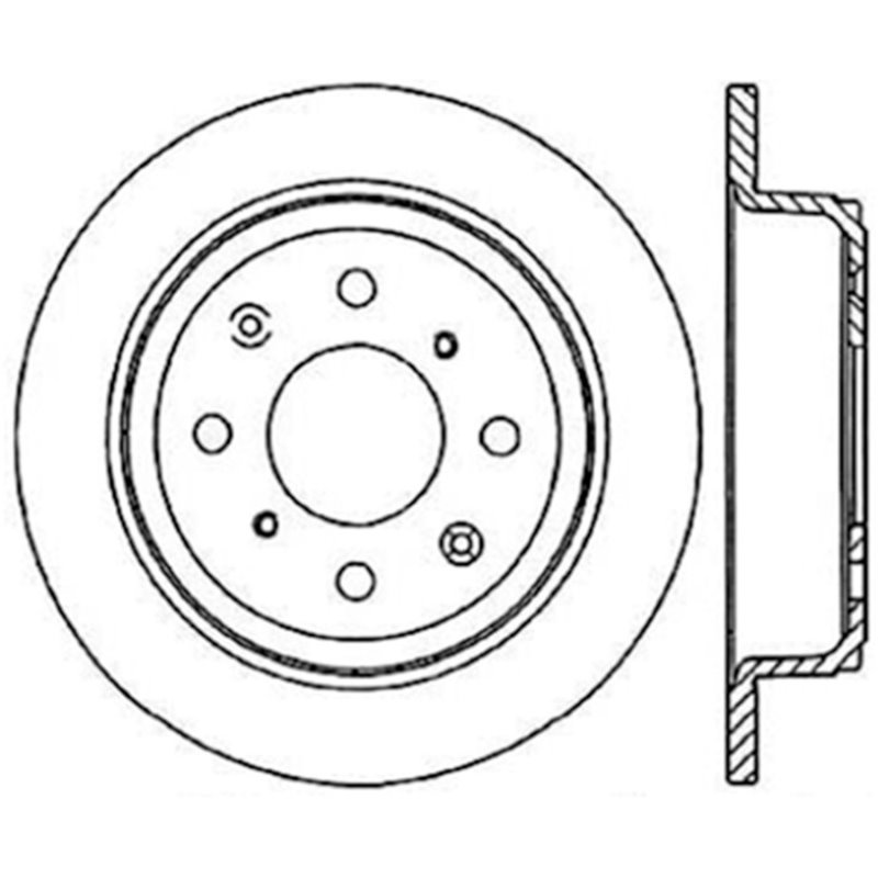 Stoptech Acura & Honda Civic/Del Sol Rear CRYO-STOP Rotor