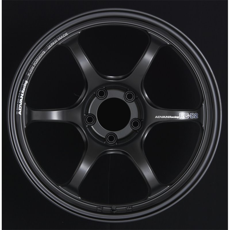 Advan RG-D2 18x10.0 +35 5-114.3 Semi Gloss Black Wheel