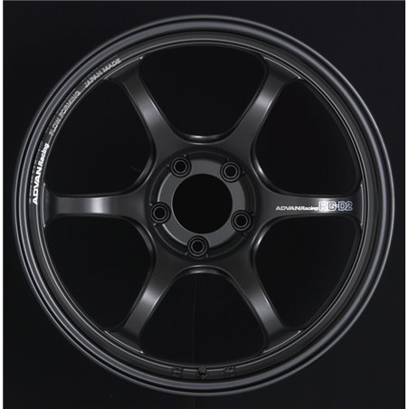 Advan RG-D2 18x10.0 +35 5-114.3 Semi Gloss Black Wheel