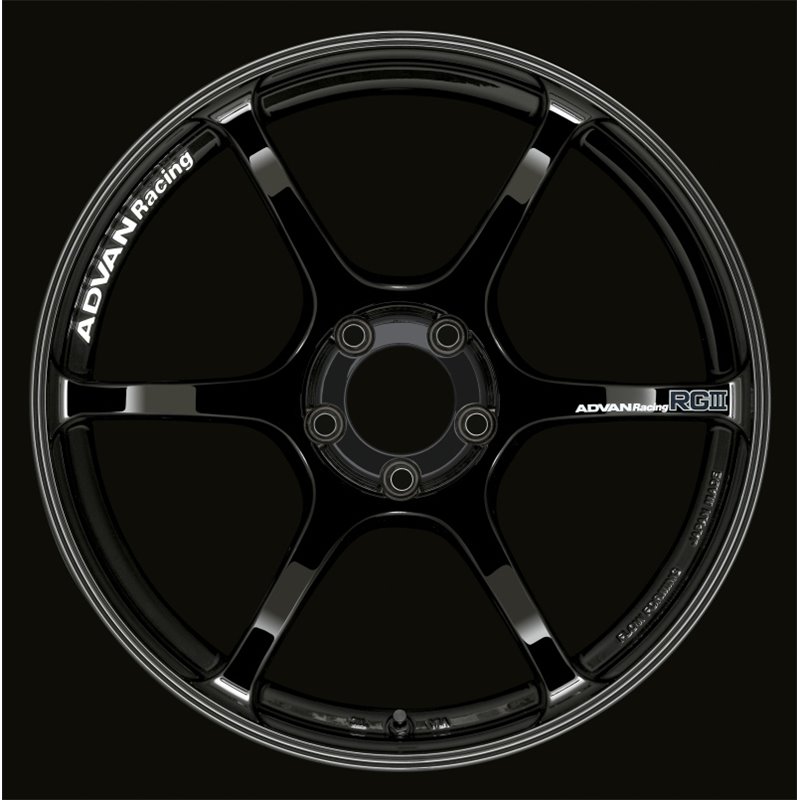 Advan RGIII 19x10.5 +25 5-114.3 Racing Gloss Black Wheel