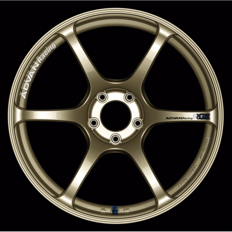 Advan RGIII 18x10.5 +15 5-114.3 Racing Gold Metallic Wheel