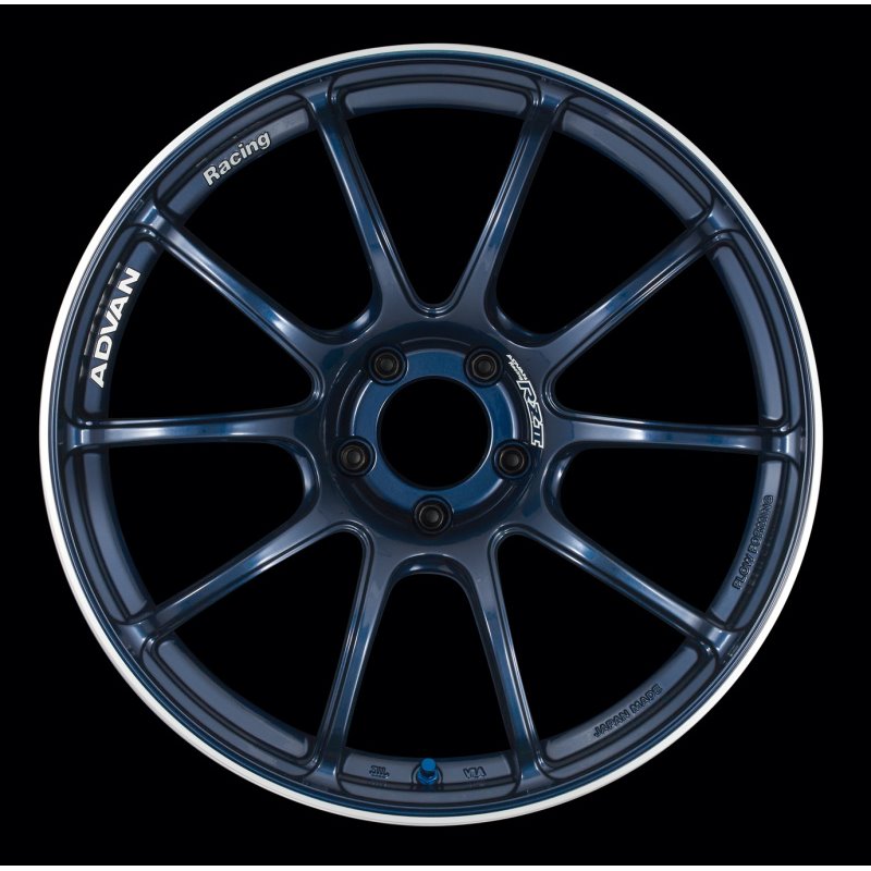 Advan RZII 18x10.5 +15 5-114.3 Racing Indigo Blue Wheel