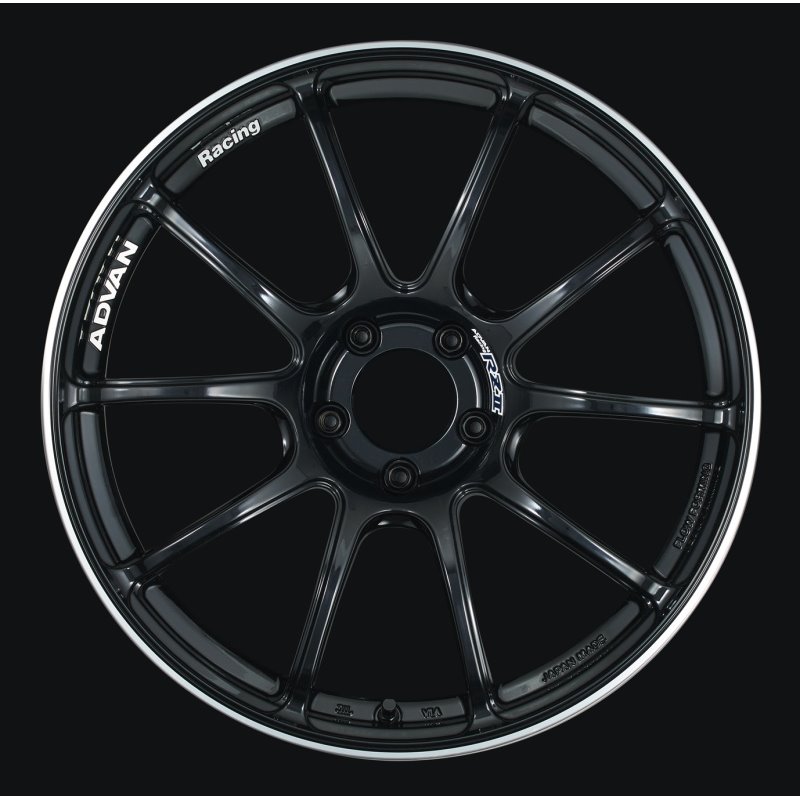 Advan RZII 18x10.5 +15 5-114.3 Racing Gloss Black Wheel