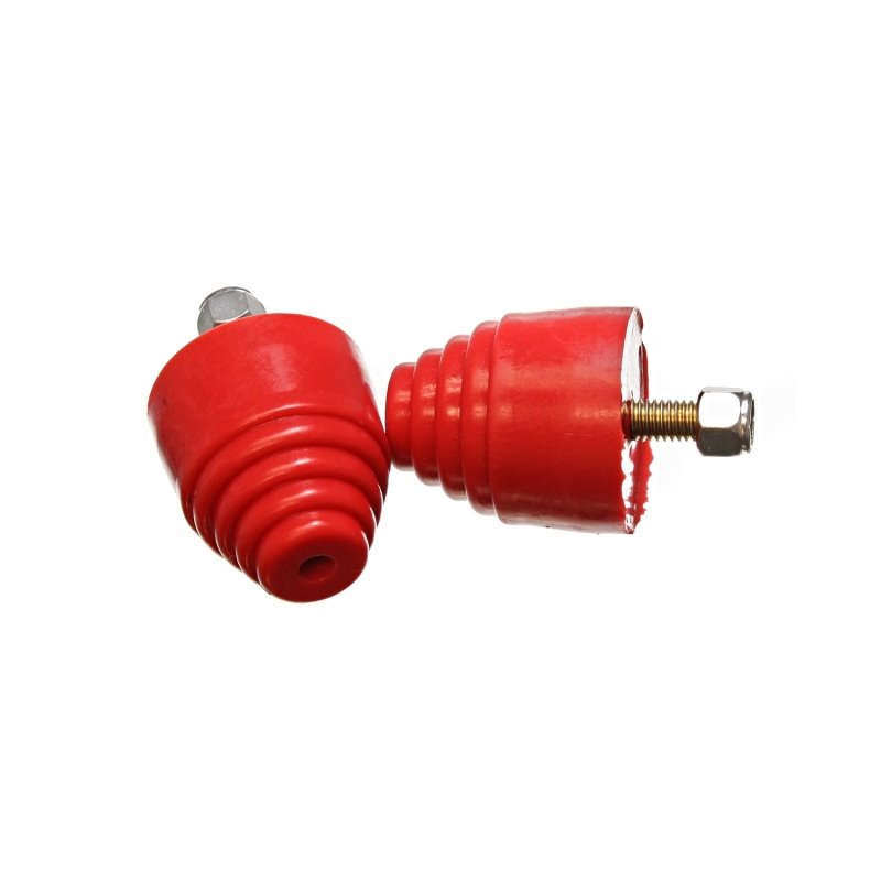 Energy Suspension All Purpose Red Bump Stop Set 2 1/8 inch Tall / 2 inch dia. (2 per set)