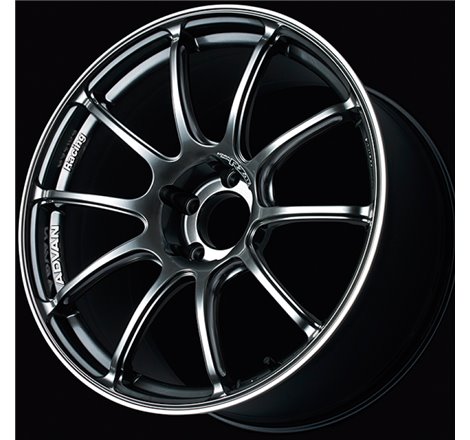 Advan RZII 17x8.0 +37 5-114.3 Racing Hyper Black Wheel