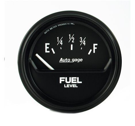 Autometer AutoGage 2-5/8in 0-90 Short Sweep Electrical Fuel Level - Black