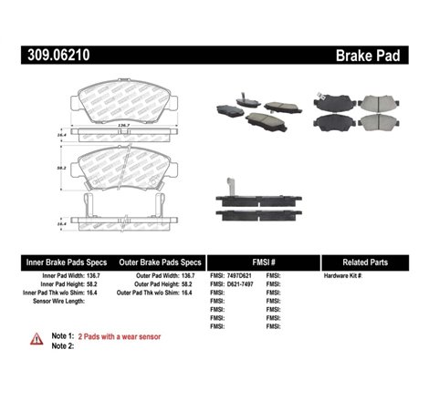 StopTech Performance 02-06 Acura RSX Type S / 93-95 Civic Coupe / 04-05 Civic Si / 93-97 Civic Del