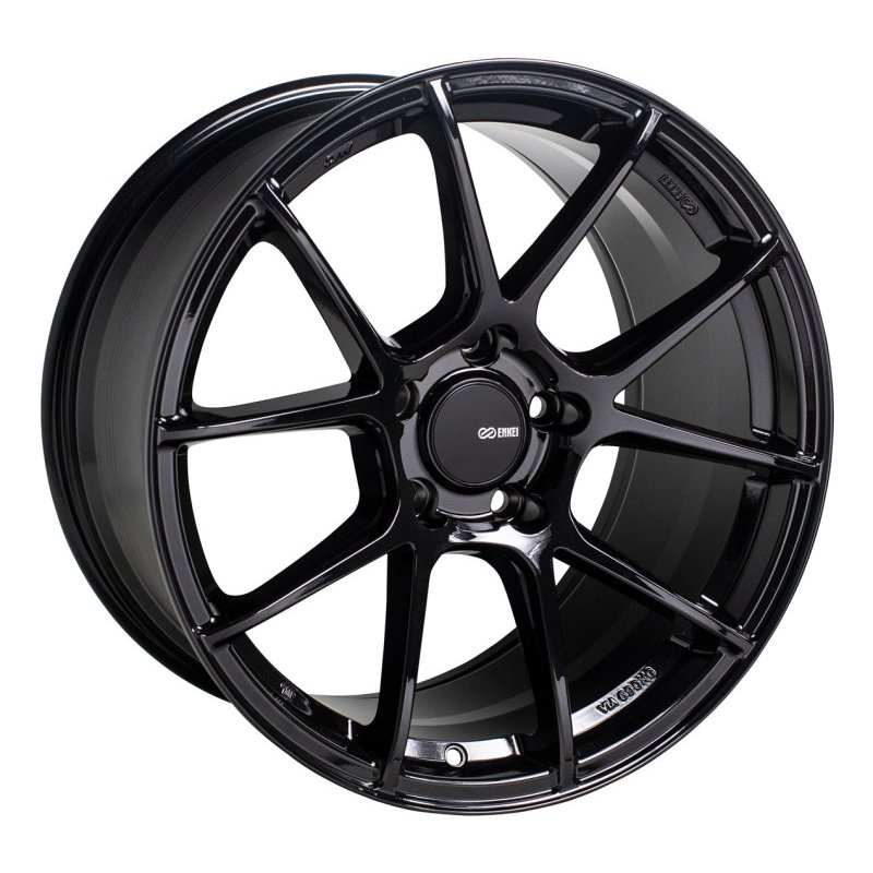 Enkei TS-V 18x9.5 5x100 45mm Offset 72.6mm Bore Glass Black Wheel