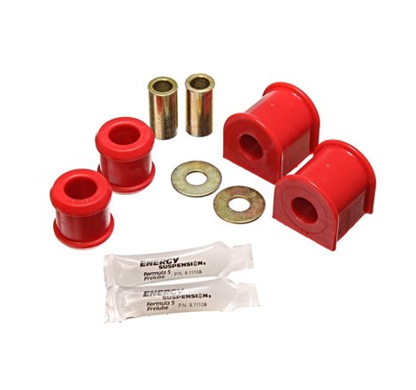 Energy Suspension 07-11 Jeep Wrangler 17mm Rear Sway Bar Bushings Set - Red