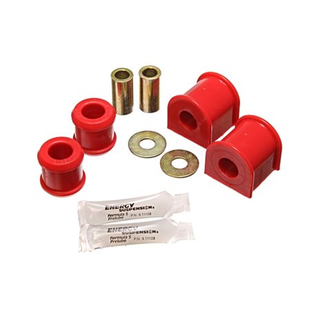 Energy Suspension 07-11 Jeep Wrangler 17mm Rear Sway Bar Bushings Set - Red