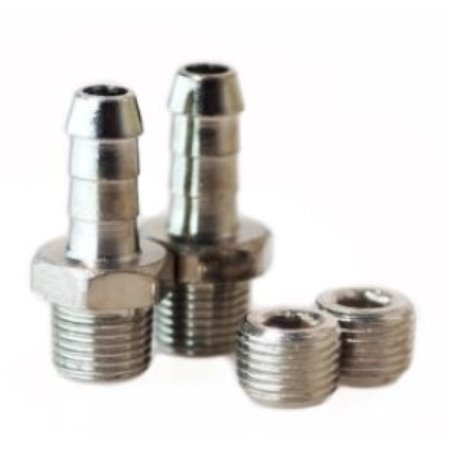 Turbosmart WG50/60 1/8NPT - 6MM Hose Tail Fitting Kit w/ Plug