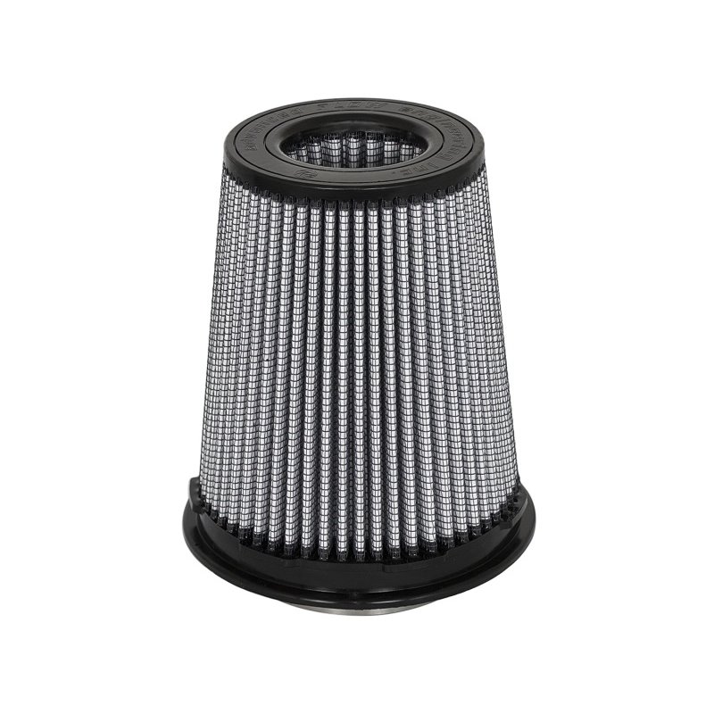 aFe MagnumFLOW Pro DRY S Replacement Air Filter 4in F x 6in B (mt2) x 4-1/2in T (Inv) x 7-1/2in H