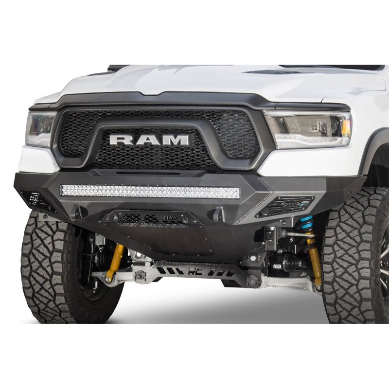 Addictive Desert Designs 2019 Ram Rebel 1500 Stealth Fighter Fr Bumper w/Parking Sensor Cutouts