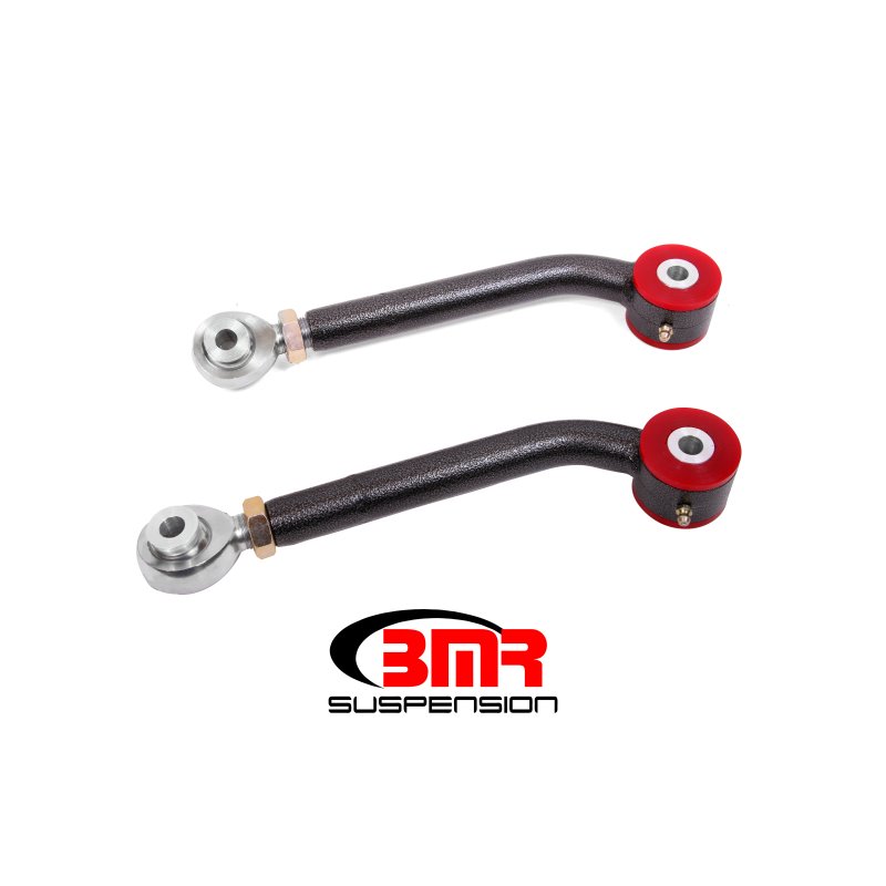 BMR 08-17 Challenger Upper Trailing Arms w/ Single Adj. Poly/Rod Ends - Black Hammertone