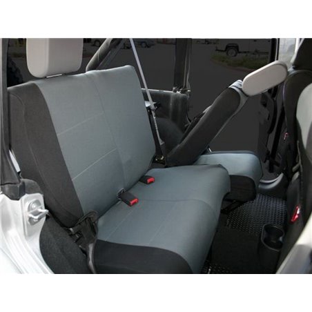 Rampage 2007-2018 Jeep Wrangler(JK) Unlimited Custom Fit Seat Cover - Black/Grey