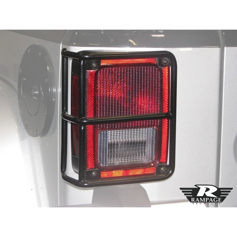 Rampage 2007-2018 Jeep Wrangler(JK) Taillight Guards - Black