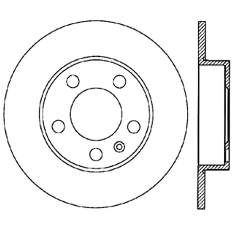 StopTech 98-11 Volkswagen Beetle Sport Slotted & Drilled Rear Left Cryo Rotor