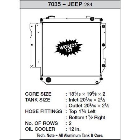 CSF 05-06 Jeep Wrangler Radiator