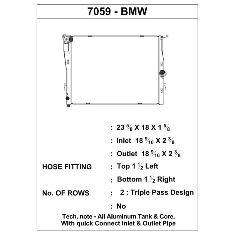 CSF 07-13 BMW M3 (E9X) Triple Pass Radiator