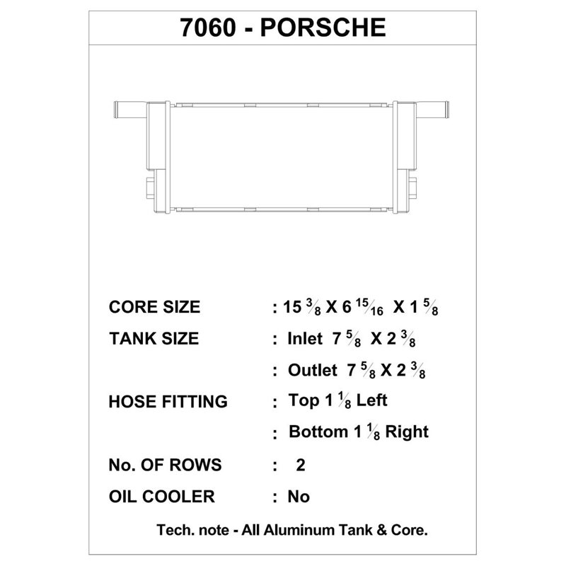 CSF Porsche Cayman/Boxster/Carrera (991/981) Auxiliary Center Radiator