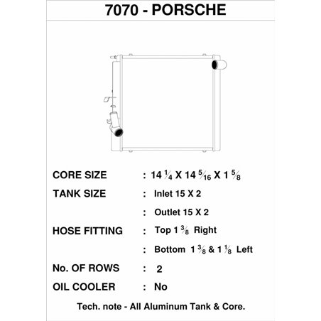 CSF Porsche 911 Carrera (991.2)/Turbo/GT3/GT3 RS (991) Right Side Radiator