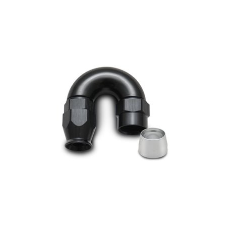 Vibrant -6AN 180 Degree Elbow Hose End Fitting for PTFE Lined Hose