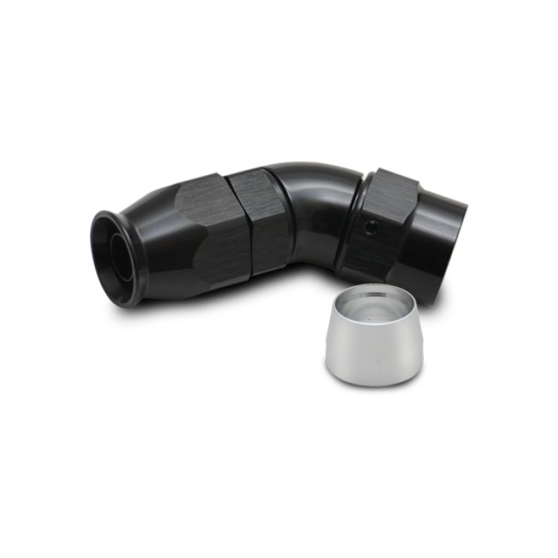 Vibrant -6AN 45 Degree Elbow Hose End Fitting for PTFE Lined Hose