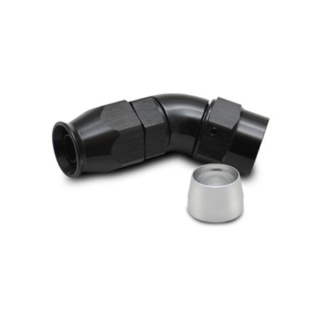 Vibrant -6AN 45 Degree Elbow Hose End Fitting for PTFE Lined Hose