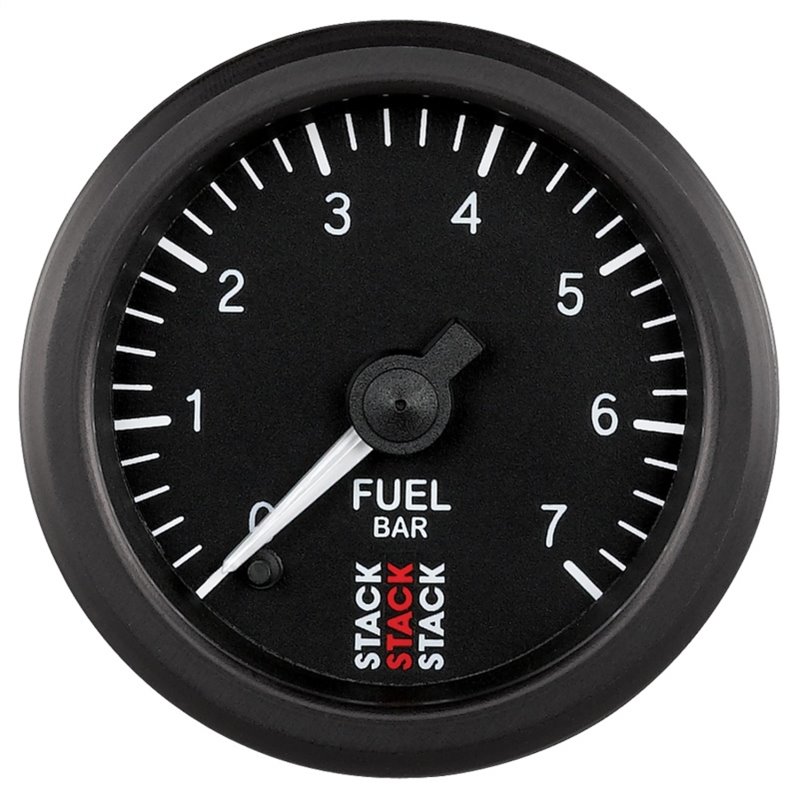 Autometer Stack 52mm 0-7 Bar M10 Male Pro Stepper Motor Fuel Pressure Gauge - Black