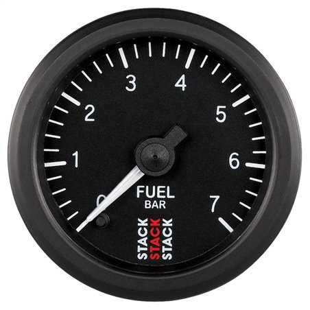 Autometer Stack 52mm 0-7 Bar M10 Male Pro Stepper Motor Fuel Pressure Gauge - Black