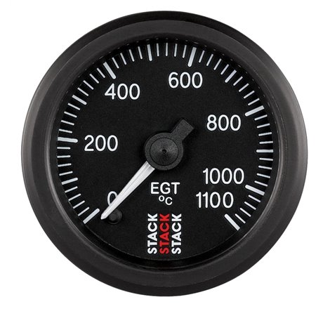 Autometer Stack 52mm 0-1100 Deg C Pro Stepper Motor Exhaust Gas Temp Gauge - Black