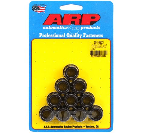 ARP 1/2-20 11/16 Socket 12pt Nut Kit (Set of 10)