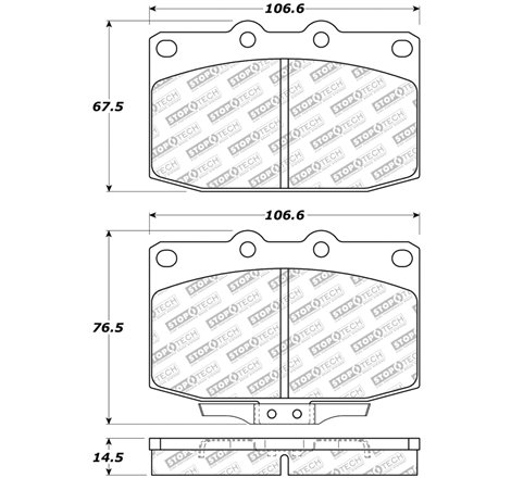 StopTech 86-91 Mazda RX-7 Street Select Front Brake Pads