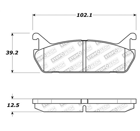 StopTech 91-96 Ford Escort / Mercury Tracer Street Select Rear Brake Pads