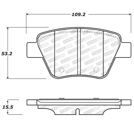 StopTech 10-12 Audi A3 Street Select Rear Brake Pads