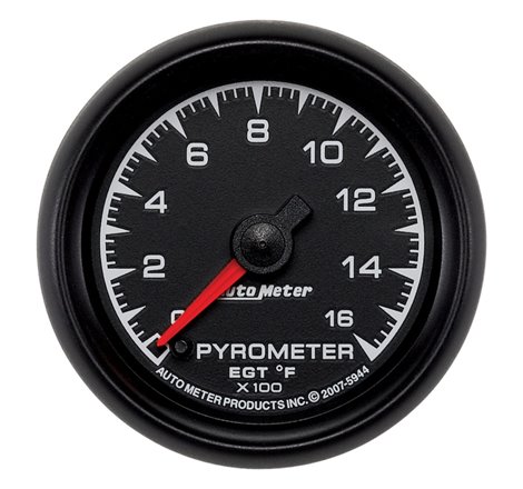 Autometer ES 52.4mm Pyrometer 0-1600 Degree F FSE Gauge