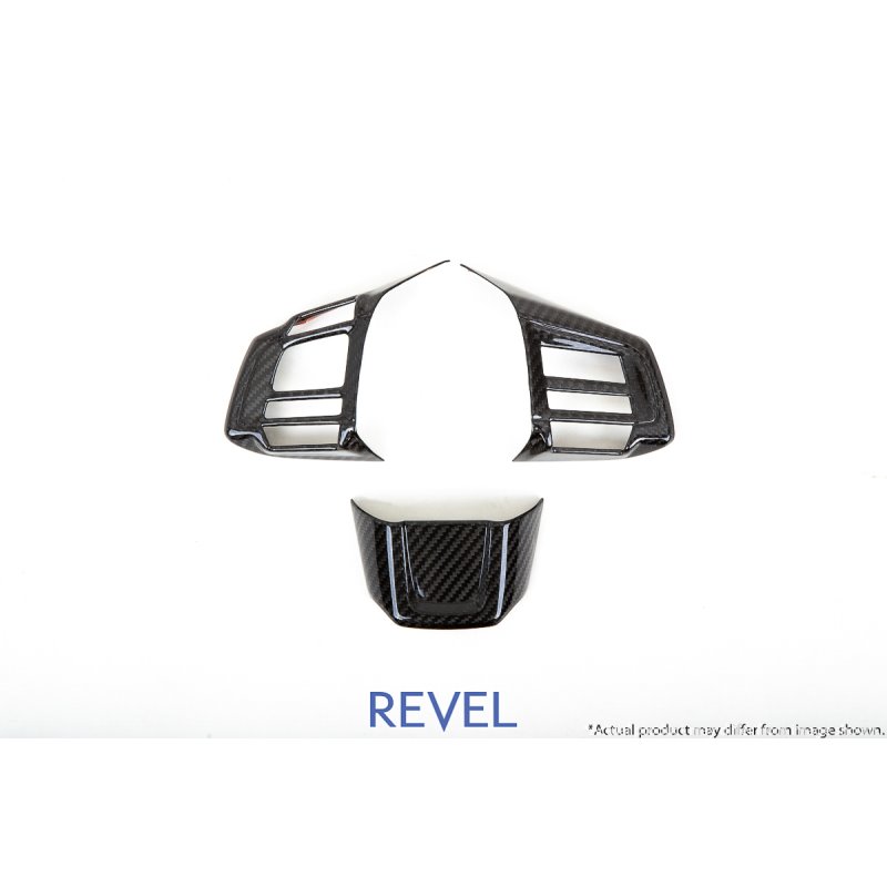 Revel GT Dry Carbon Steering Wheel Insert Covers 15-18 Subaru WRX/STI - 3 Pieces