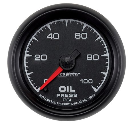 Autometer ES 52.4mm 0-100 PSI Oil Pressure Gauge