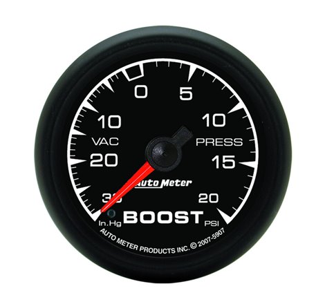 Autometer ES 52.4mm 30 In. HG/20 PSI Vacuum/Boost Gauge