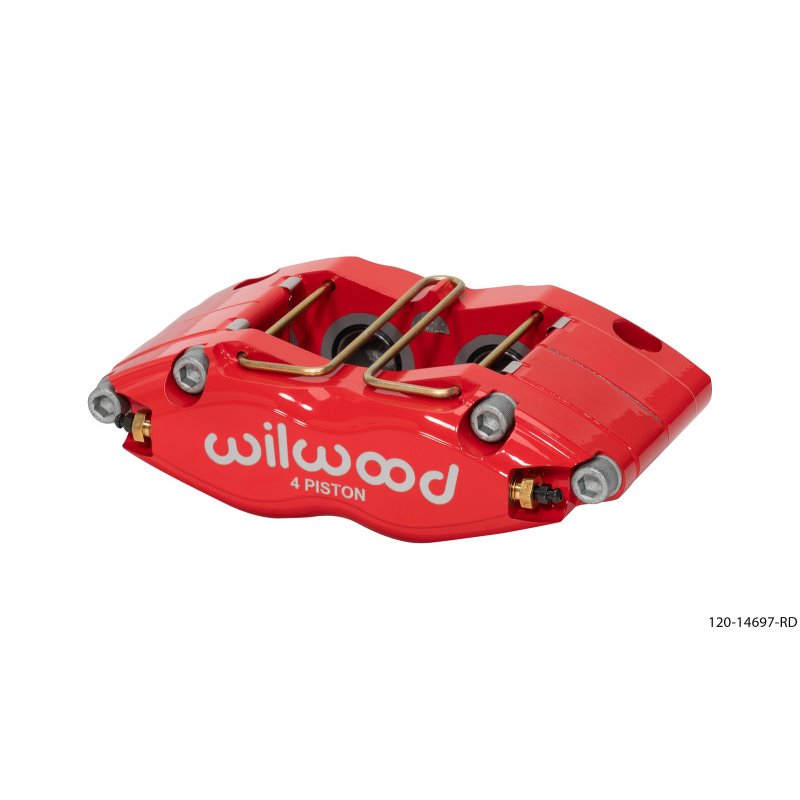 Wilwood Caliper-Dynapro Single 5.98in Mount-Red 1.58in Piston 1.1in Disc