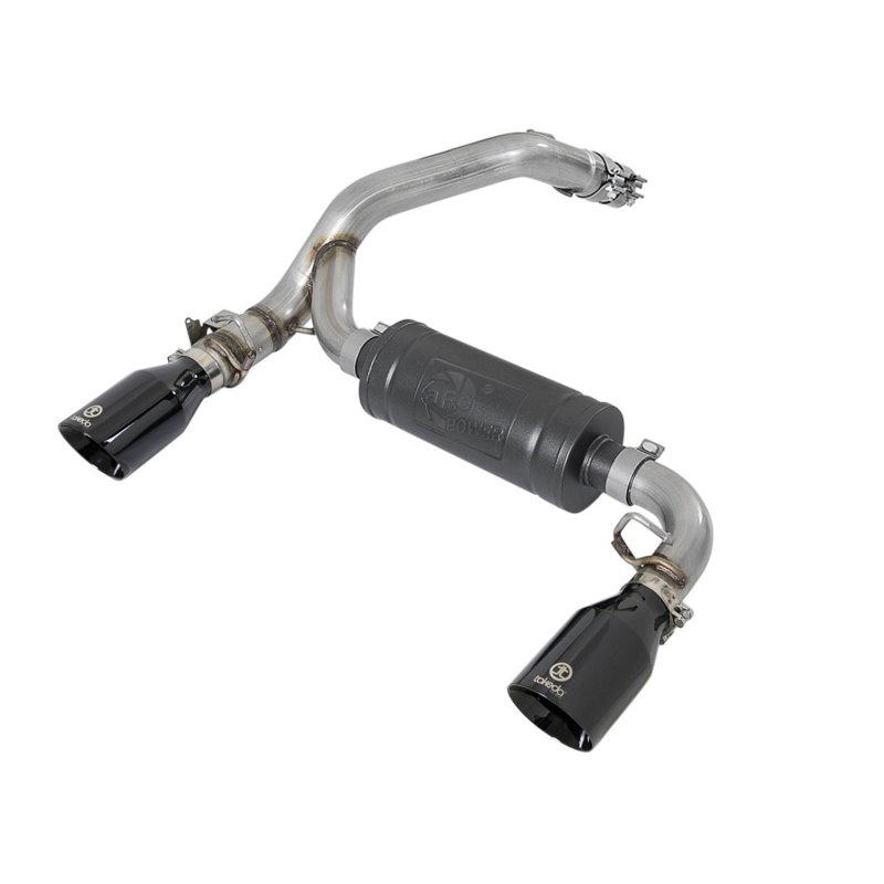 aFe Takeda 3in 304 SS Axle-Back Exhaust System w/ Black Tip 16-18 Ford Focus RS 2.3L (t)