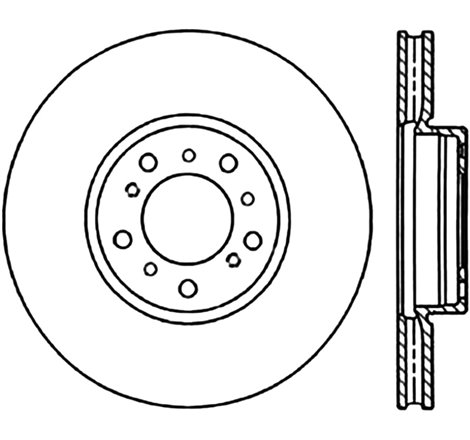 StopTech 01-06 BMW M3 Drilled Left Front CRYO Rotor