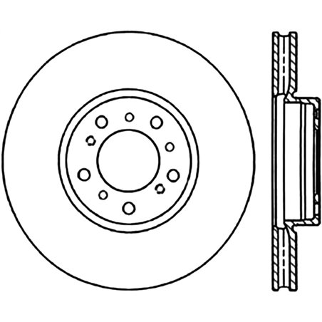 StopTech 01-06 BMW M3 Drilled Left Front CRYO Rotor